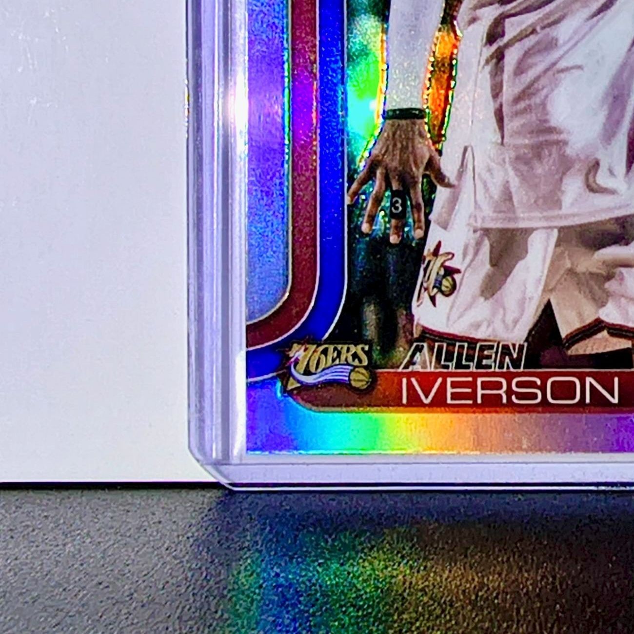 Allen Iverson 2025-26 NBA Topps Chrome Update Refractor #145 Card 76ers