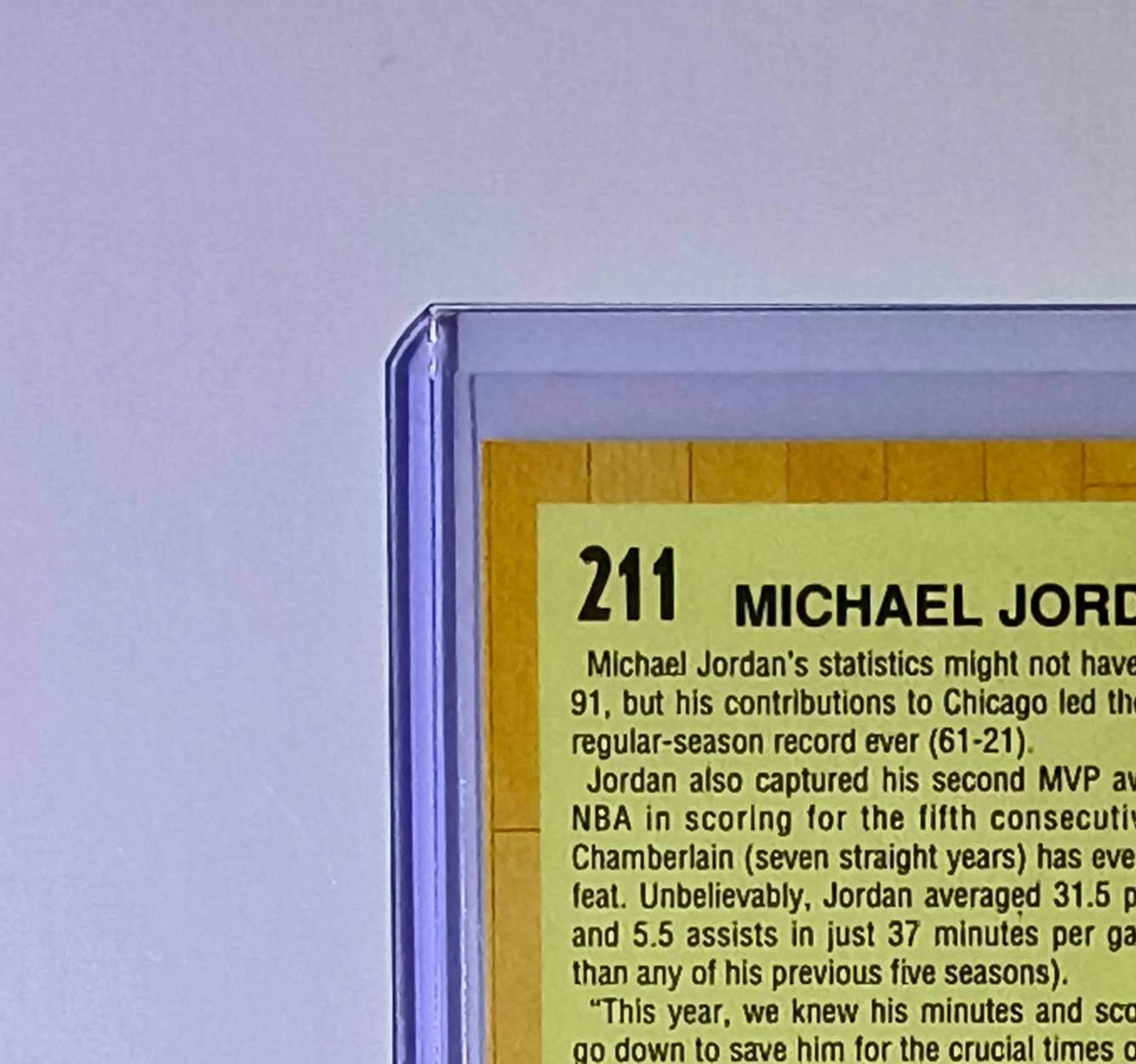 Michael Jordan 1991-92 Fleer All-Star Team #211 Basketball Card Chicago Bulls
