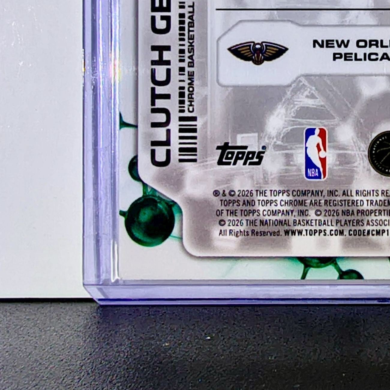 Jeremiah Fears Rookie 2025-26 NBA Topps Chrome Update Clutch Gene #CG-17 Card