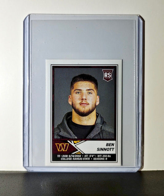 Ben Sinnott 2024 Panini NFL Rookie Sticker #357 Washington Commanders