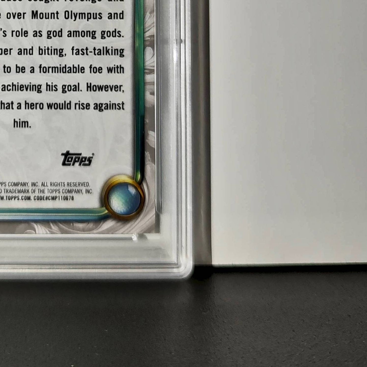 Hades 2025 Topps Disney Wonder #60 Winter Variant Card Hercules PSA 9