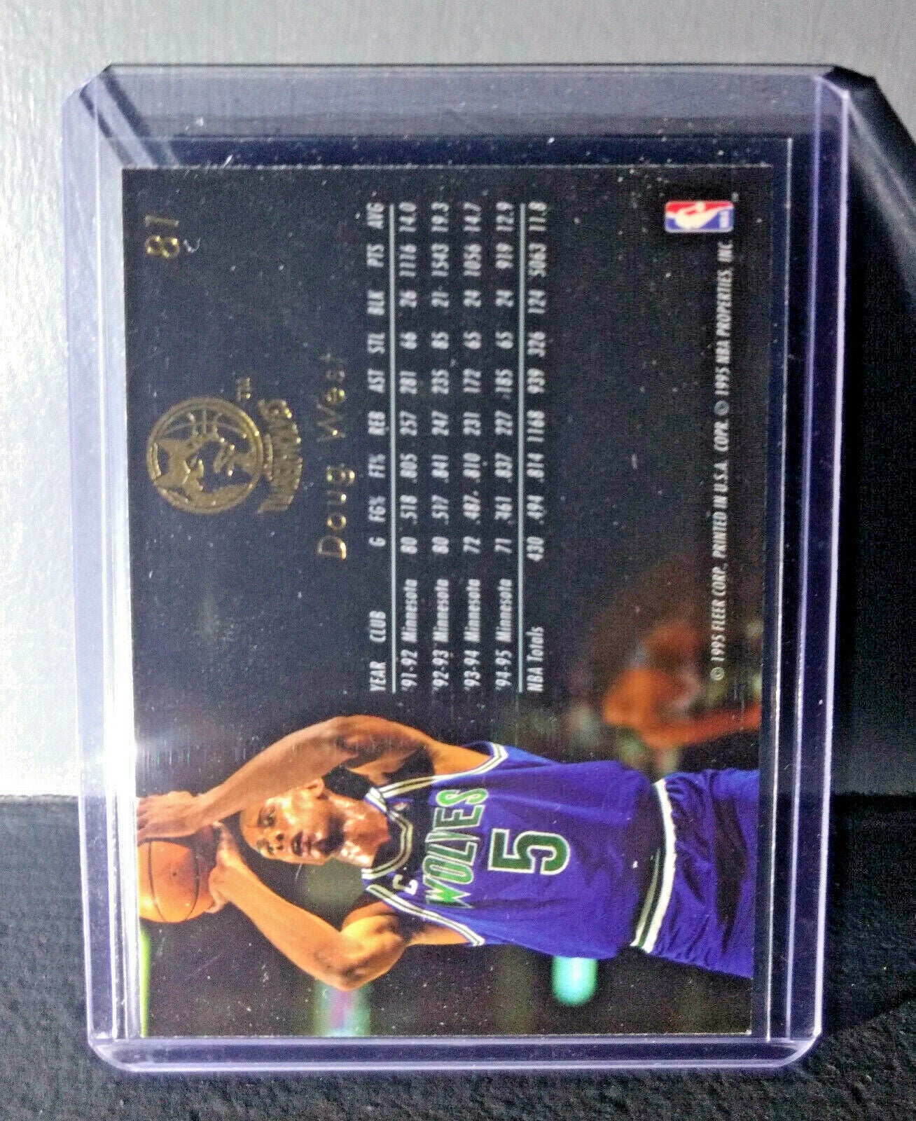 1995-96 Doug West Flair #81 Basketball Card