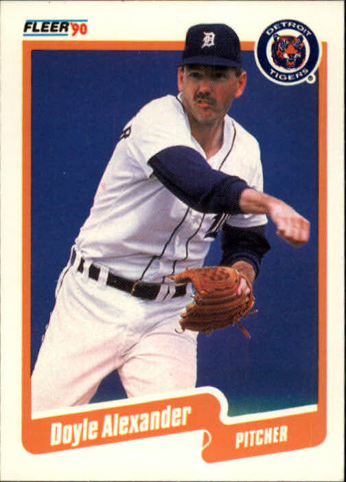 1990 Doyle Alexander Fleer Baseball Card #599