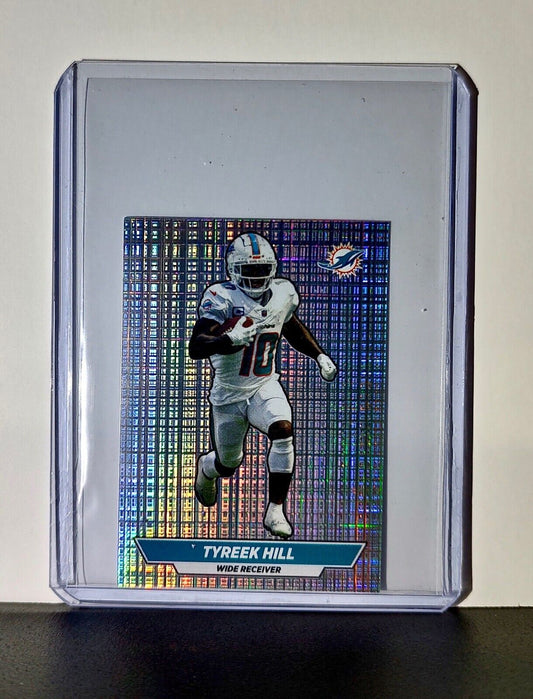 Tyreek Hill 2024 Panini NFL Sticker #68 Foil Miami Dolphins