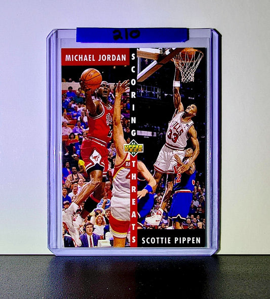 Michael Jordan Scottie Pippen 1992-93 Upper Deck #62 Basketball Card Bulls
