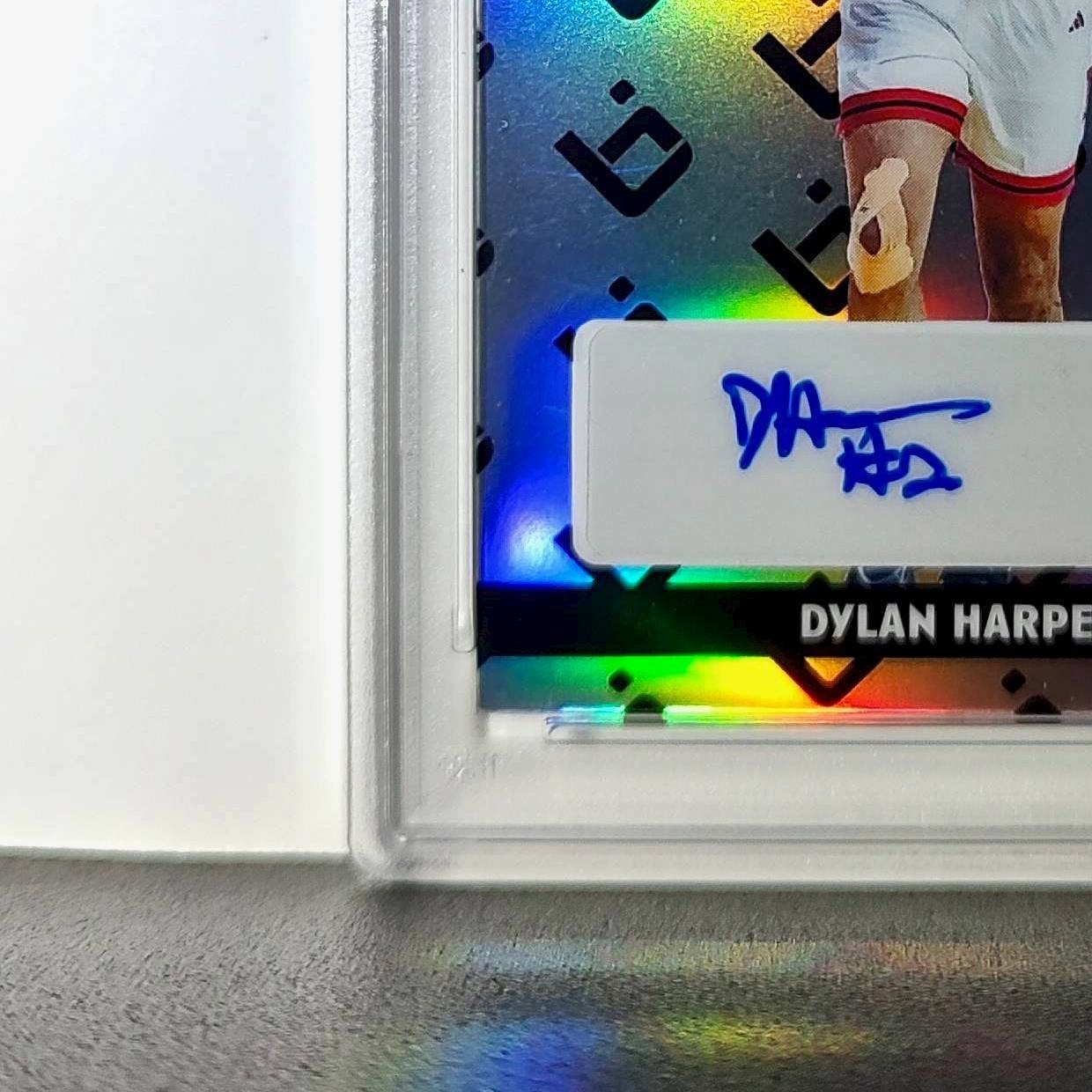 Dylan Harper 2025 Leaf Metal #BILA-DH1 Refractor PSA 8 Auto 10
