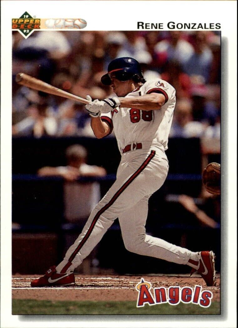 Rene Gonzales 1992 Upper Deck MLB #729 Baseball Card California Angels