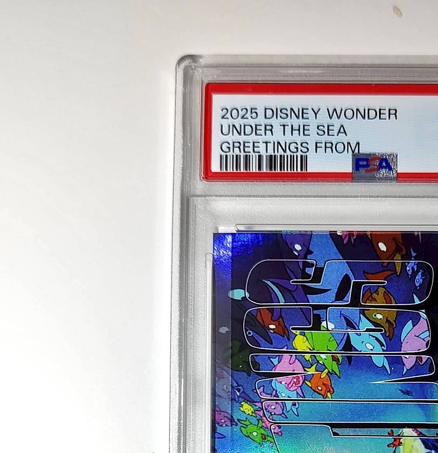 Under the Sea 2025 Topps Disney #GF-24 Greetings From The Little Mermaid PSA 9