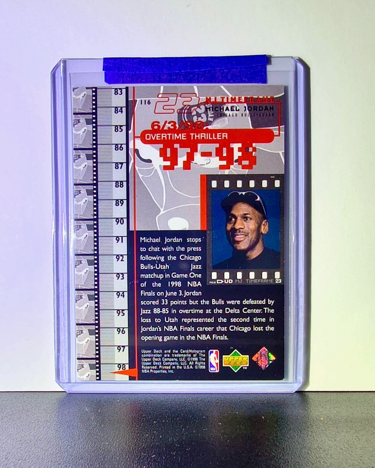 Michael Jordan 1998-99 Upper Deck MJ Timeframe #116 Basketball Card Bulls