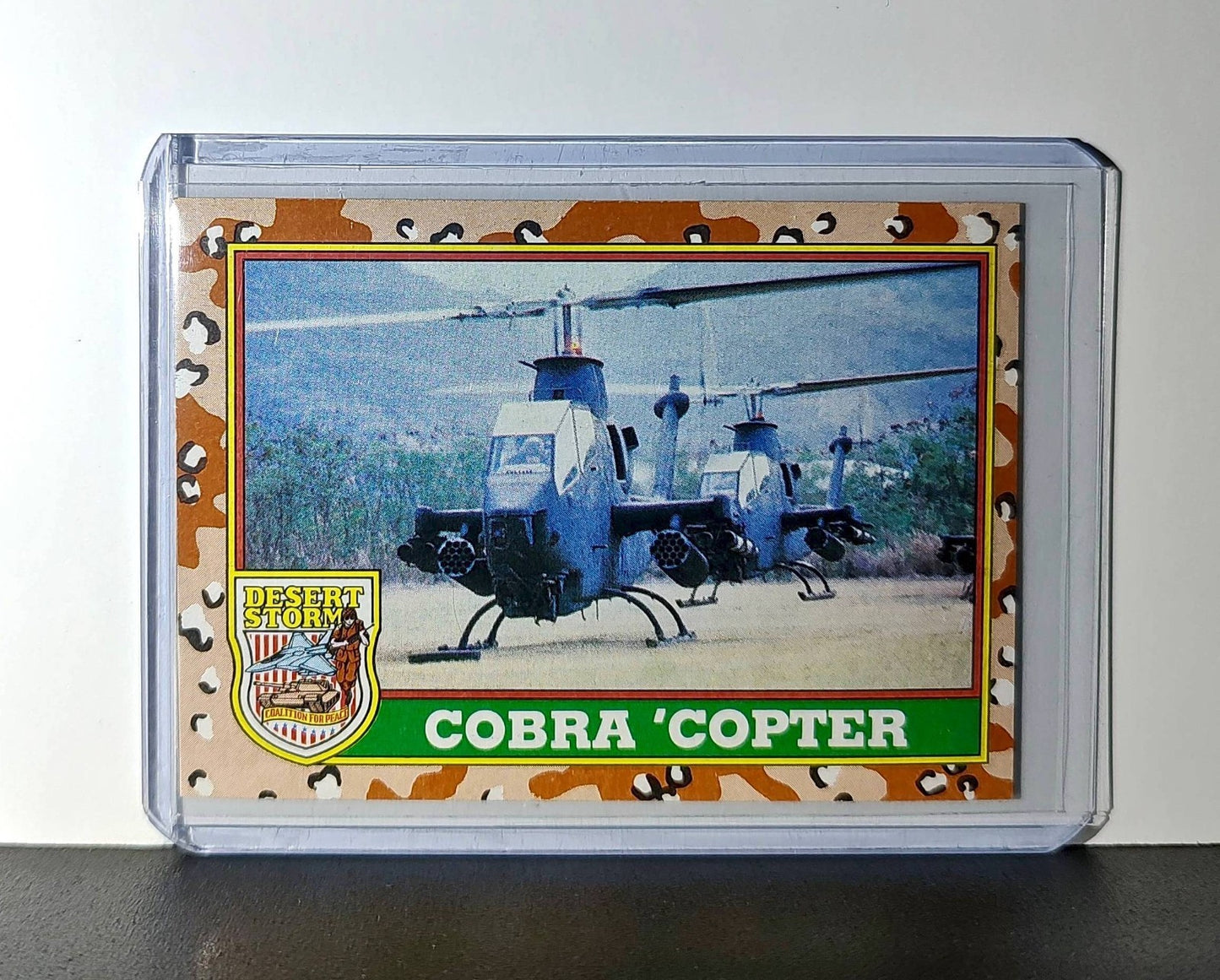 Cobra Helicopter 1991 Topps Desert Storm #16 Card