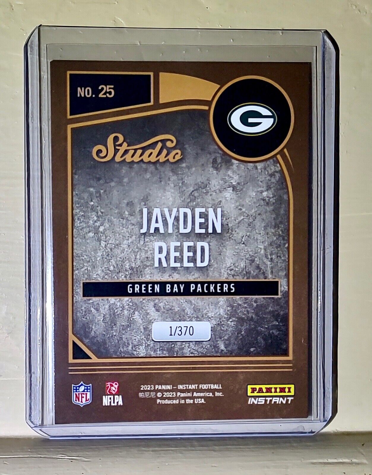 Jayden Reed 2023 Panini NFL Studio Rookies #25 Rookie Card 1/370