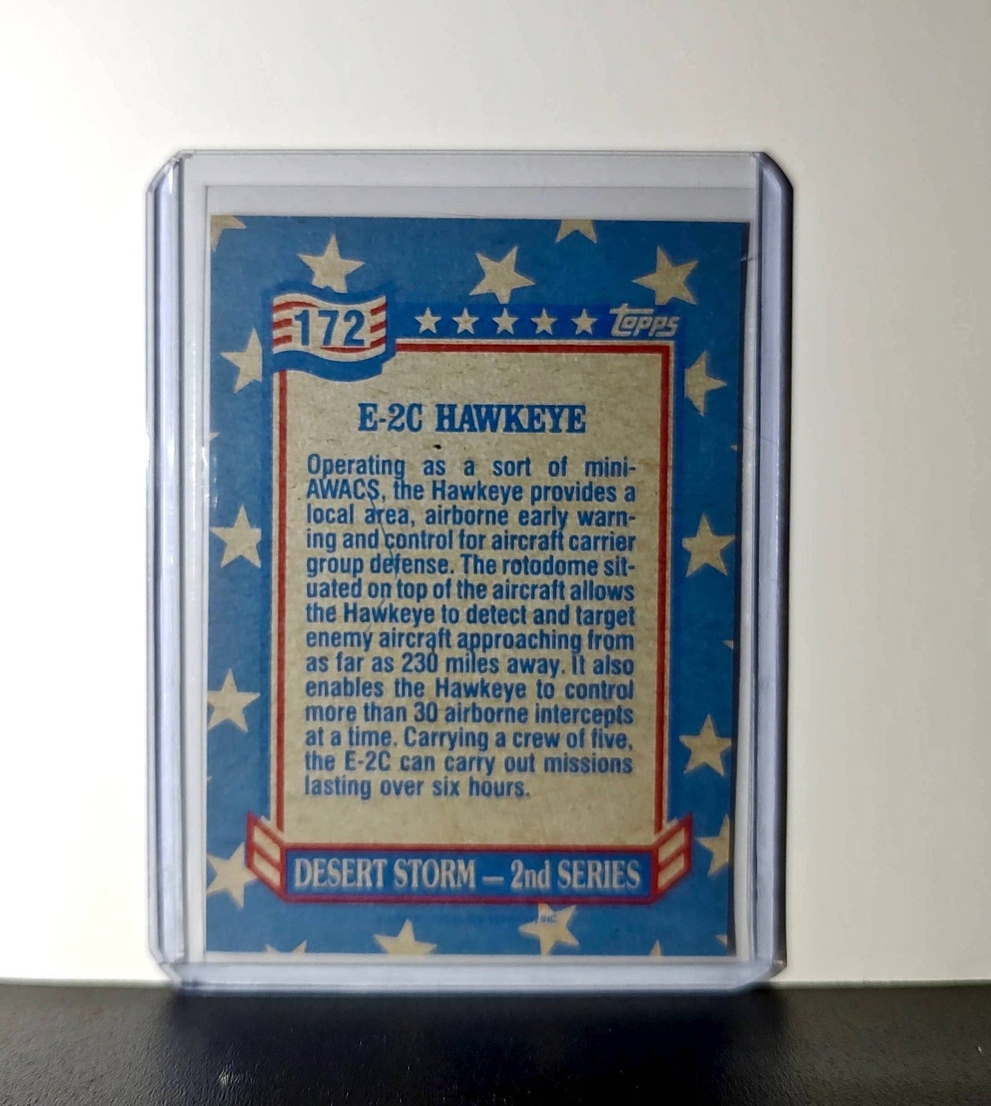 E-2C Hawkeye 1991 Topps Desert Storm #172 Card