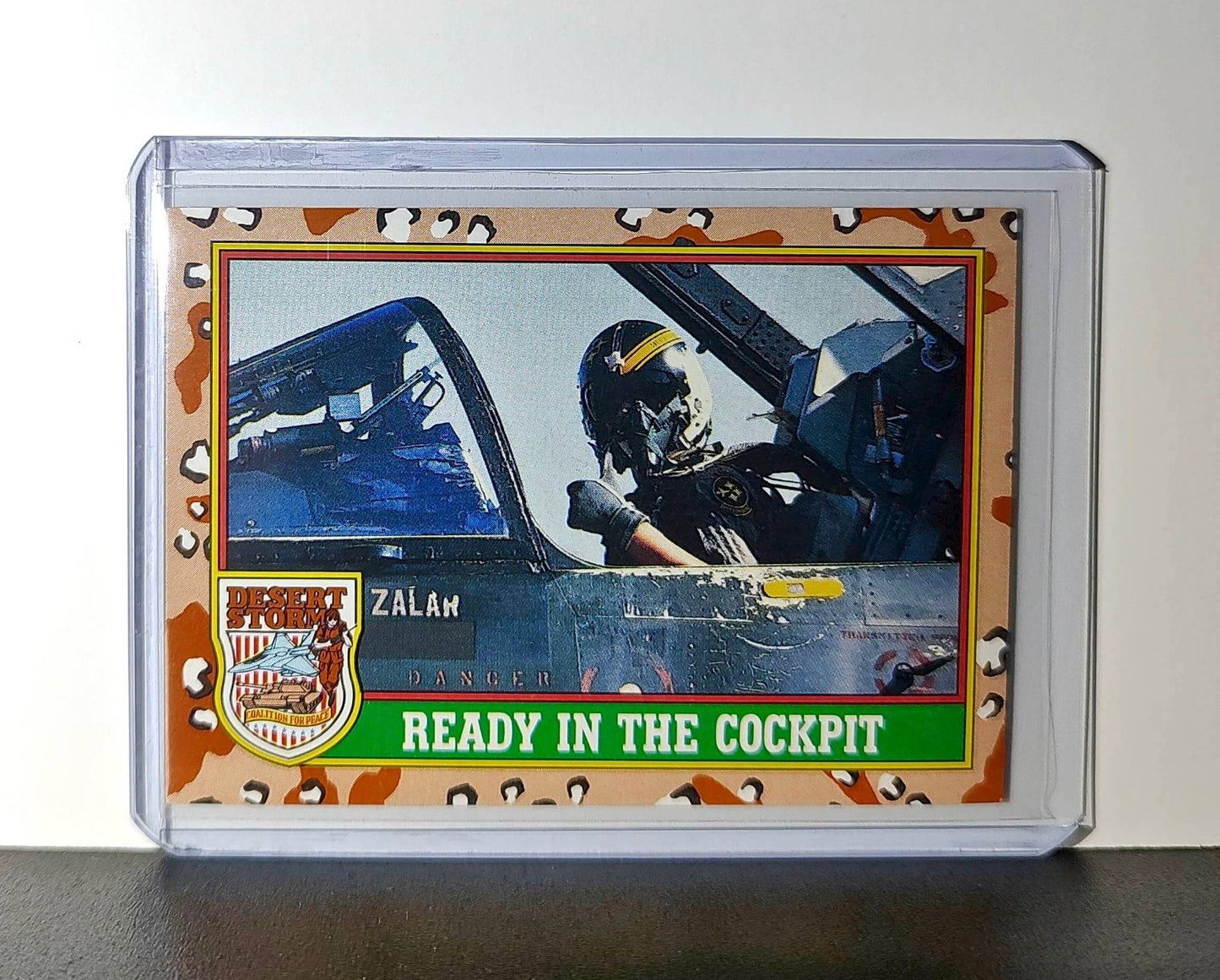 Ready in the Cockpit 1991 Topps Desert Storm #75 Card