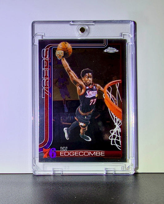 VJ Edgecombe Rookie 2025-26 NBA Topps Chrome Update #153 Basketball Card 76ers