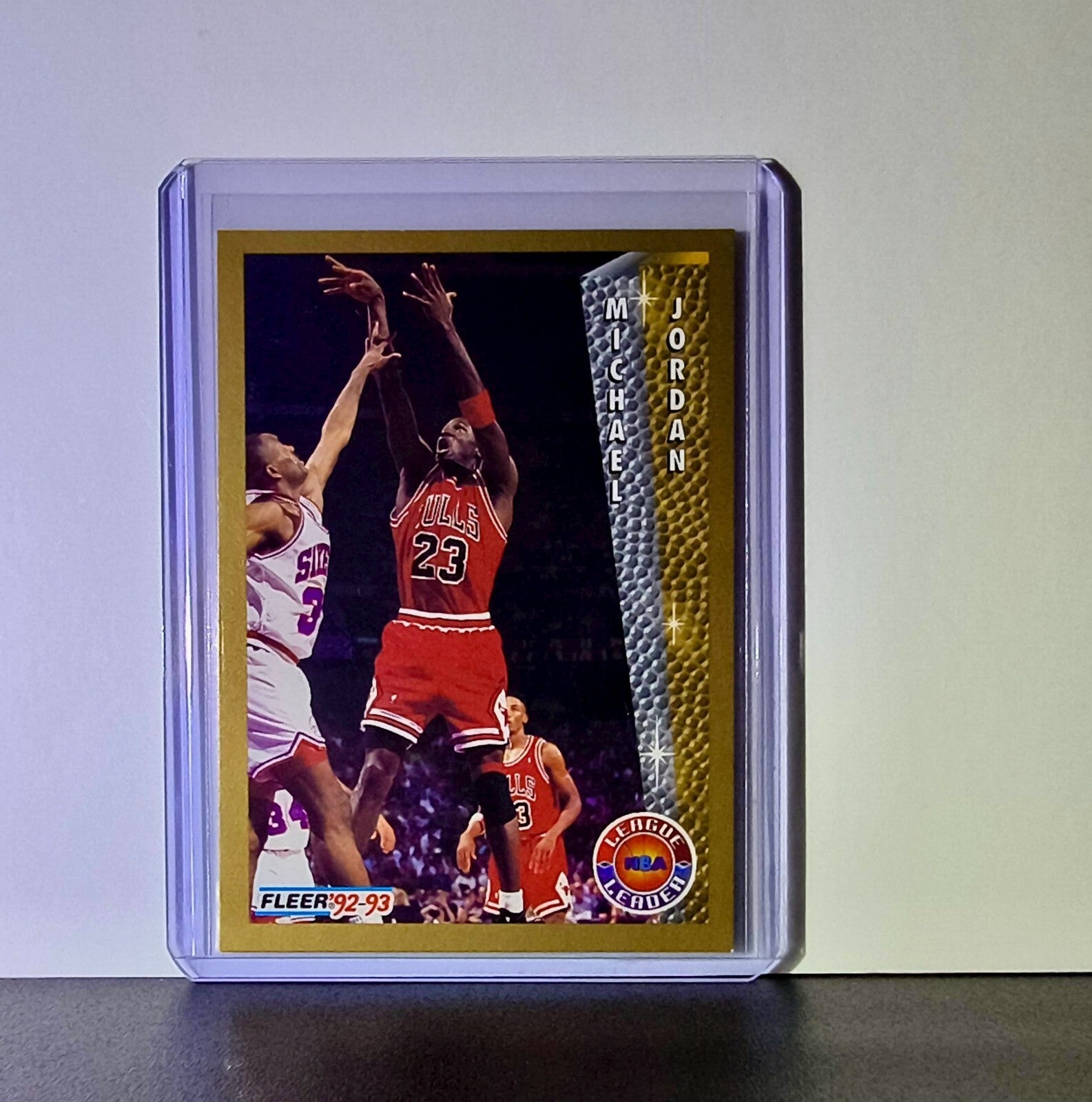 Michael Jordan 1992-93 Fleer League Leader #238 Basketball Card Chicago Bulls