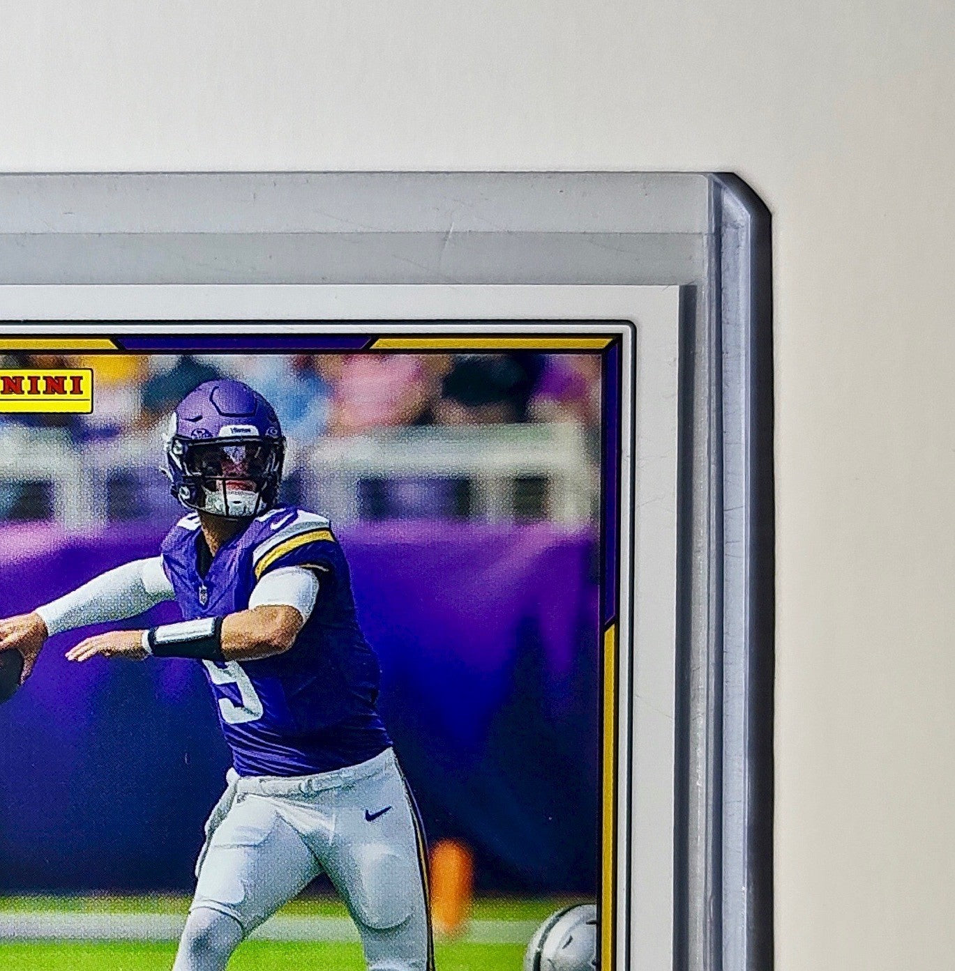 J.J. McCarthy 2025 Panini NFL #8 Sticker Card Minnesota Vikings