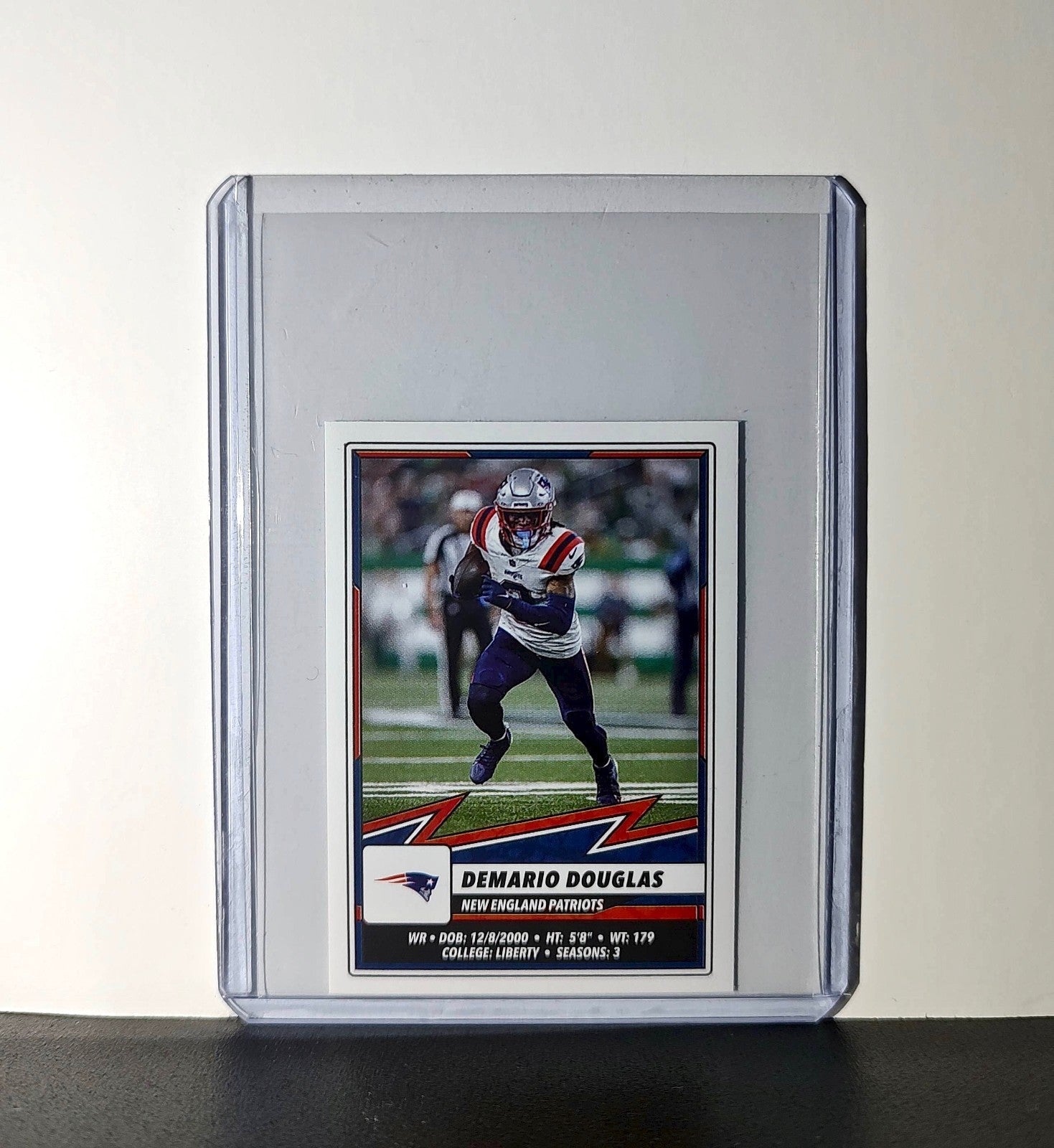 Demario Douglas 2025 Panini NFL #77 Sticker New England Patriots