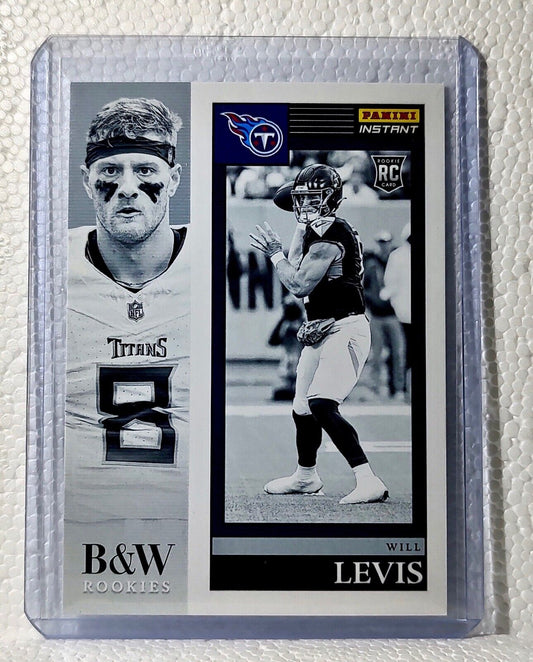 Will Levis 2023 Panini NFL #4 Black & White Rookies Card Tennessee Titans 1/216