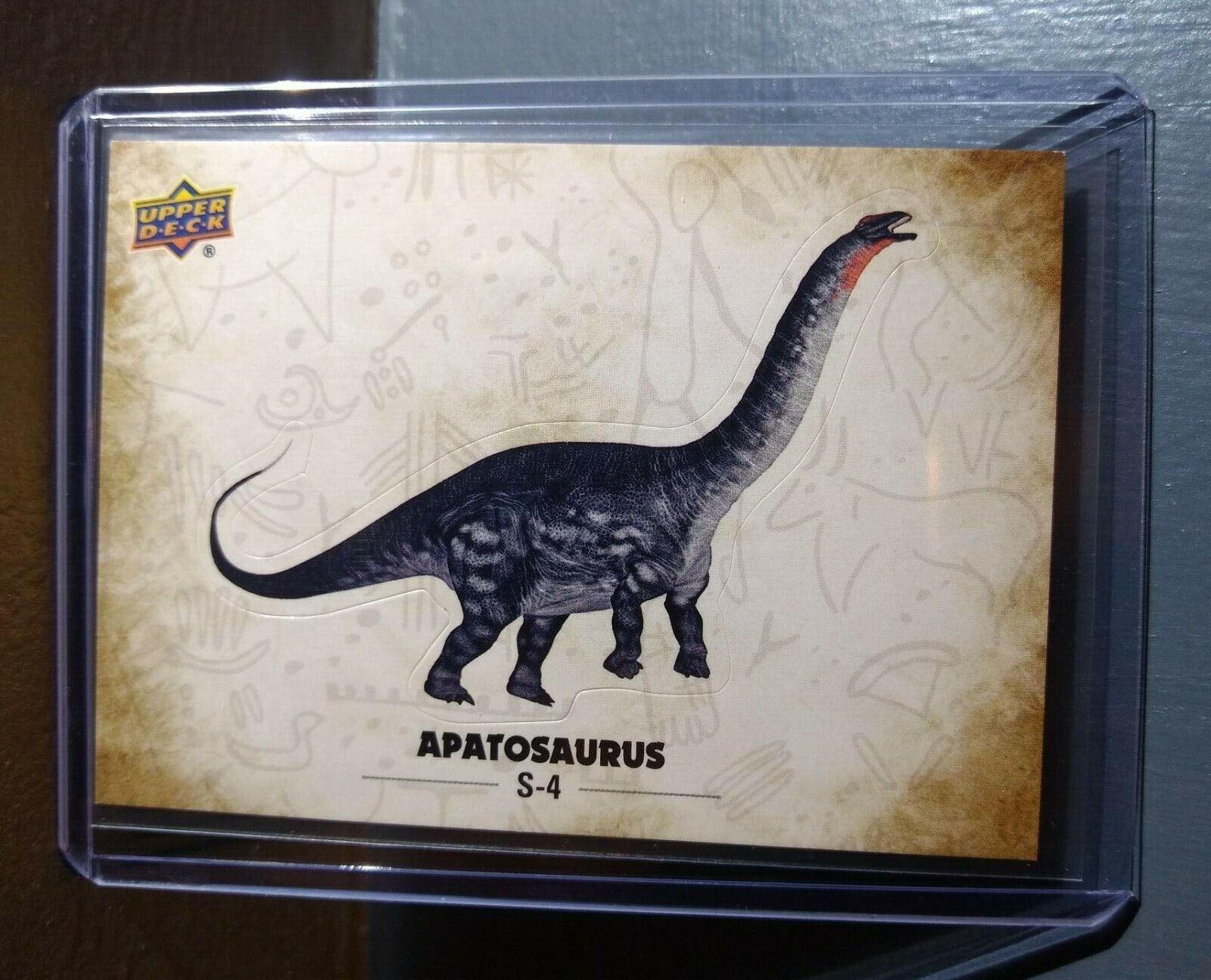 2015 Upper Deck Dinosaurs Apatosaurus #S-4 Trading Sticker Card