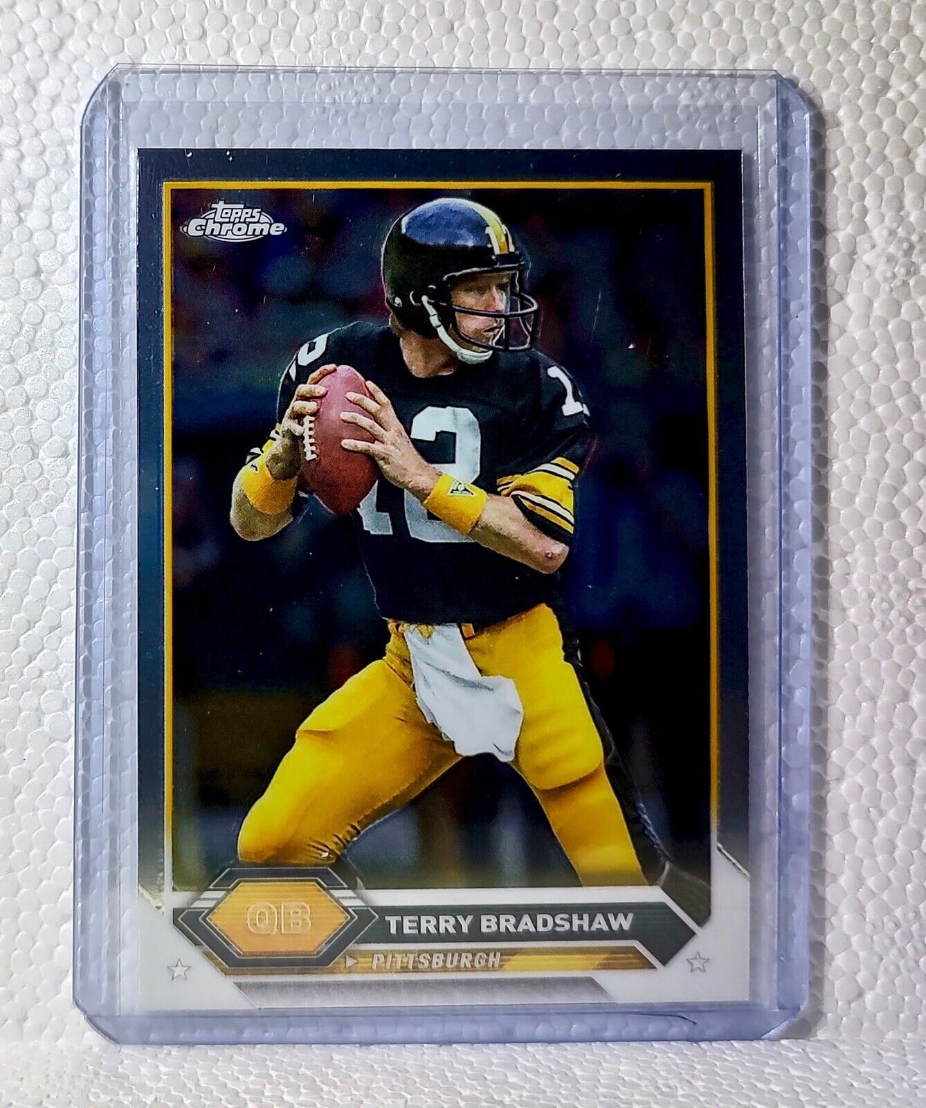 Terry Bradshaw 2023 Topps Chrome NFL #33 Football Card Pittsburgh Steelers