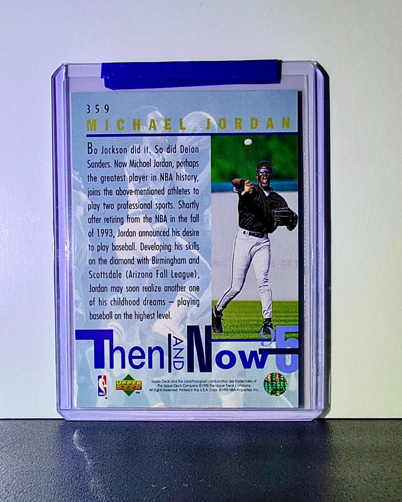 Michael Jordan 1994-95 Upper Deck Then & Now #359 HOF M3 11