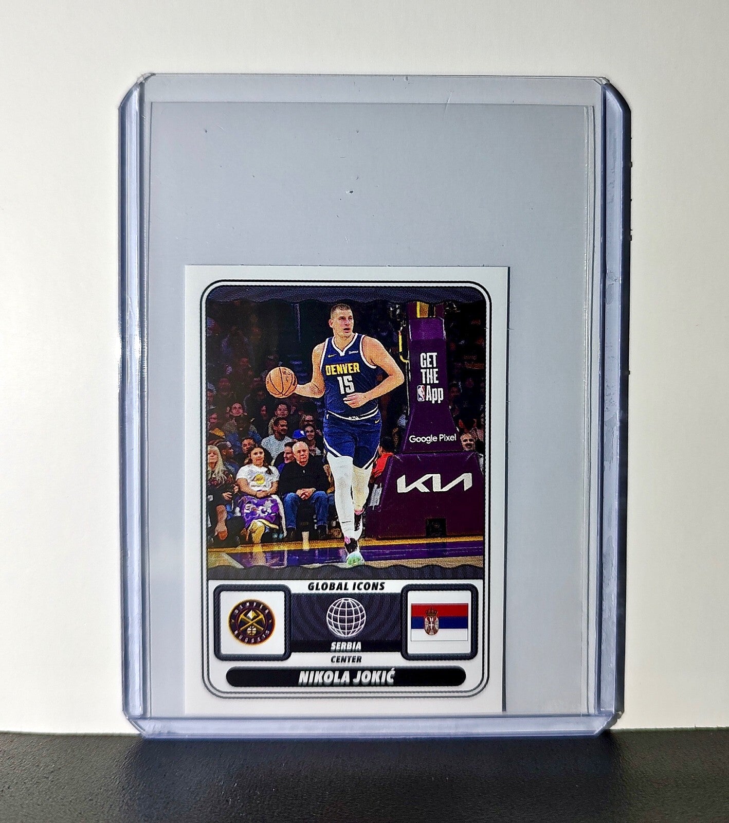 Nikola Jokić Global Icons 2024-25 Panini NBA #69 Sticker Card Denver Nuggets