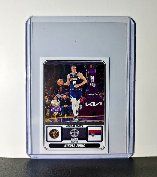 Nikola Jokić Global Icons 2024-25 Panini NBA #69 Sticker Card Denver Nuggets