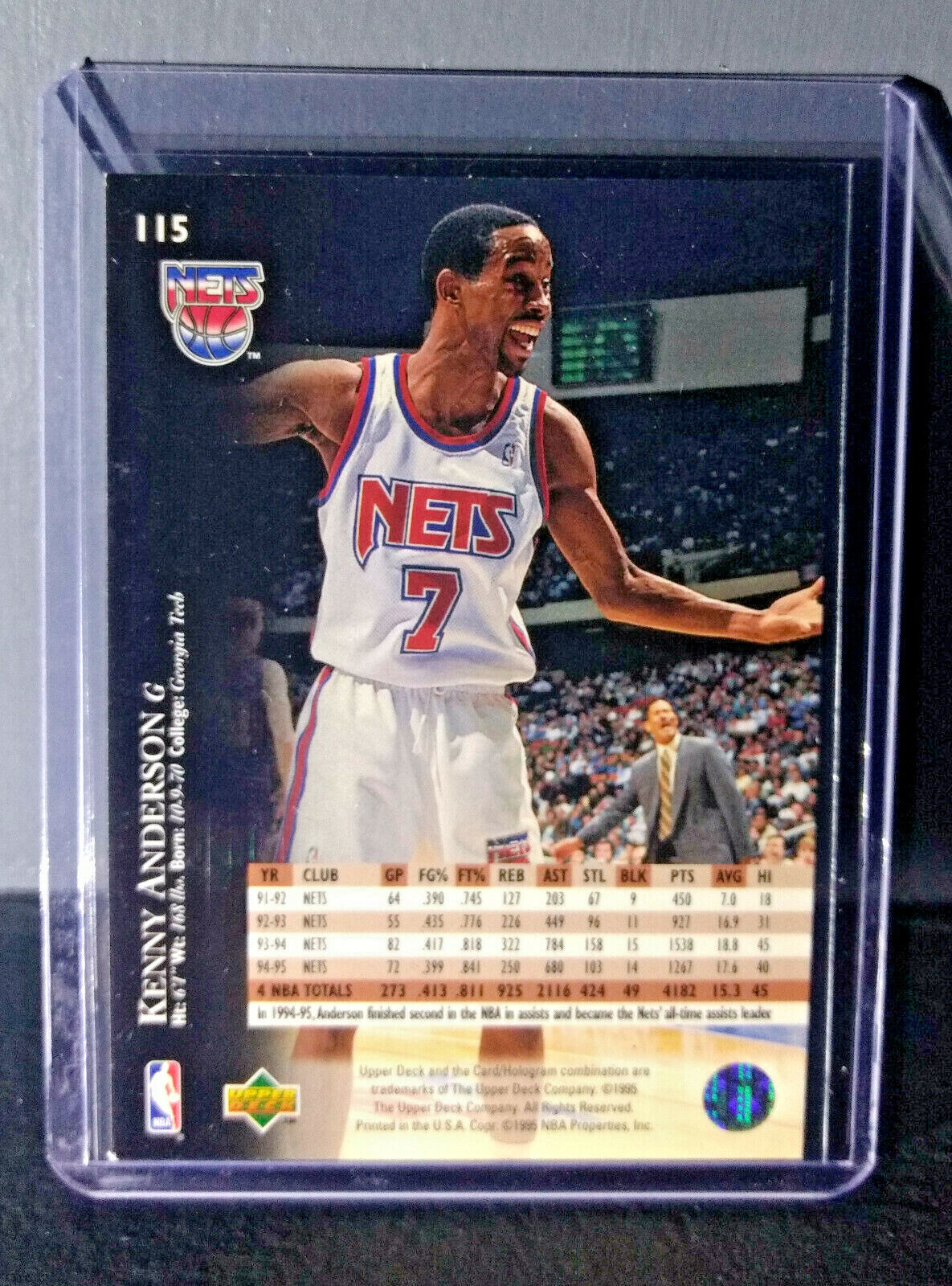 1995-96 Upper Deck Kenny Anderson #115 Basketball Card