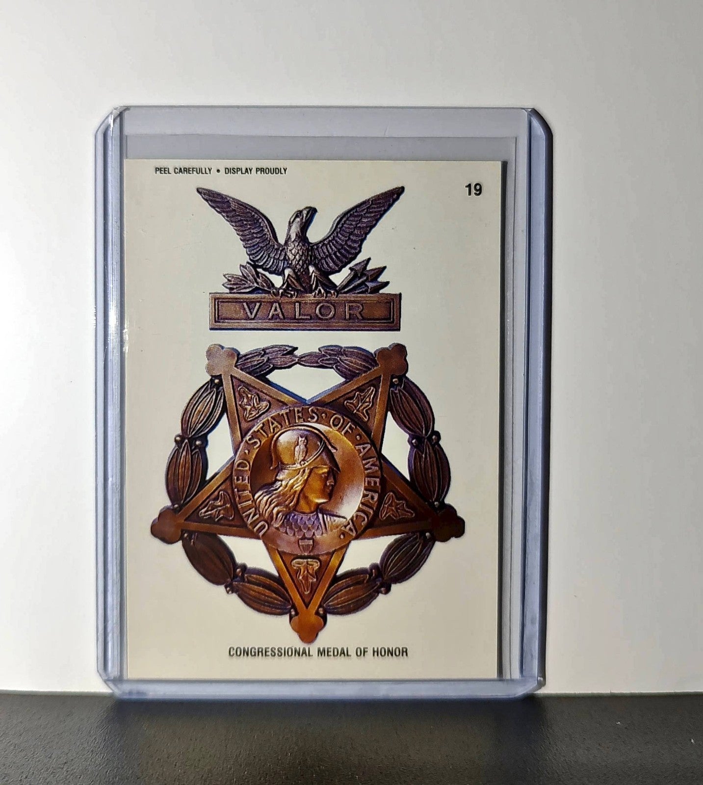 Medal of Honor Card 1991 Topps Desert Storm #19 Sticker