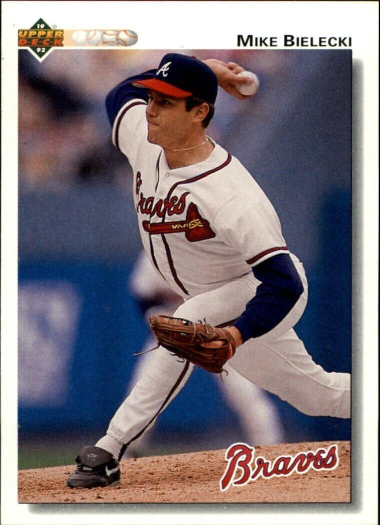 Mike Bielecki 1992 Upper Deck MLB #730 Baseball Card Atlanta Braves