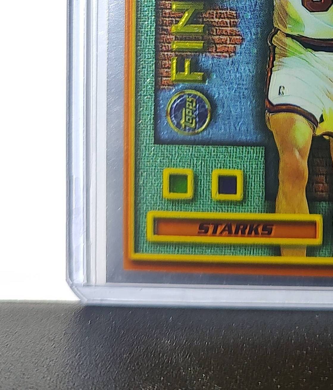 John Starks 1995-96 Topps Finest NBA #M38 Mysterly Knicks