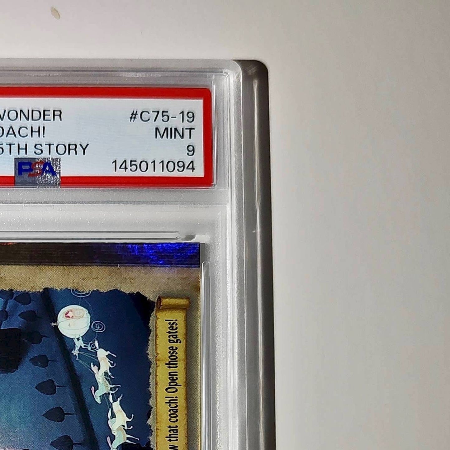 Stop that coach! Close gates! 2025 Topps Disney #C75-19 PSA 9