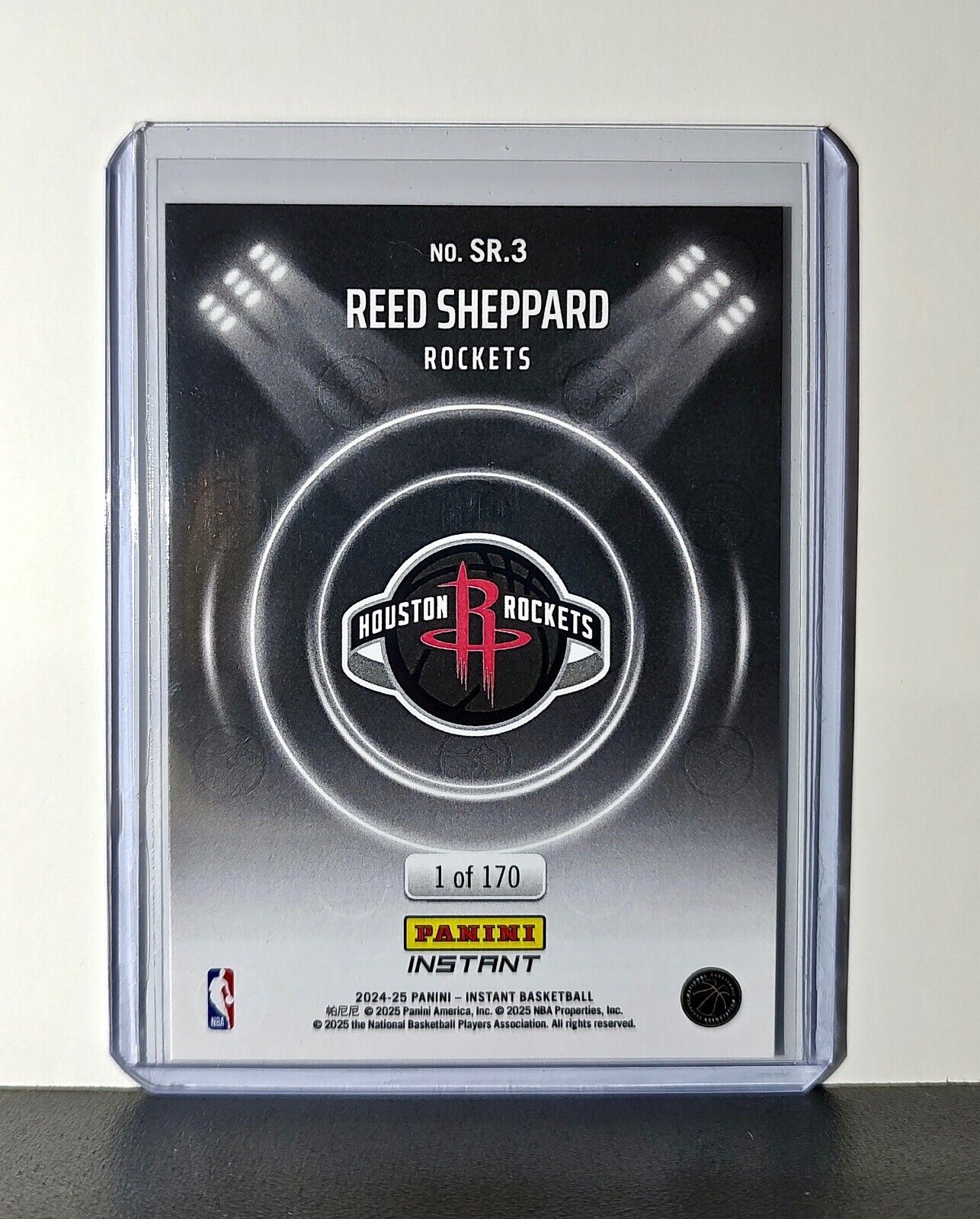 Reed Sheppard Rookie 2024-25 Panini Spotlight Rookies NBA #3 Rockets 1 of 170