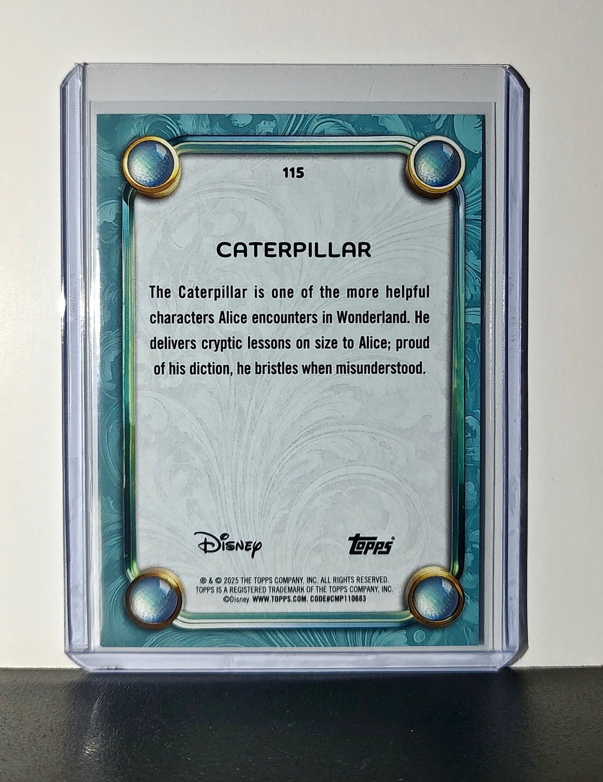 Caterpillar 2025 Topps Disney Wonder #115 Diamond Card Alice in Wonderland