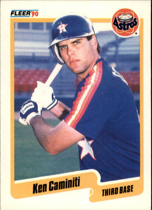 1990 Ken Caminiti Fleer Baseball Card #225