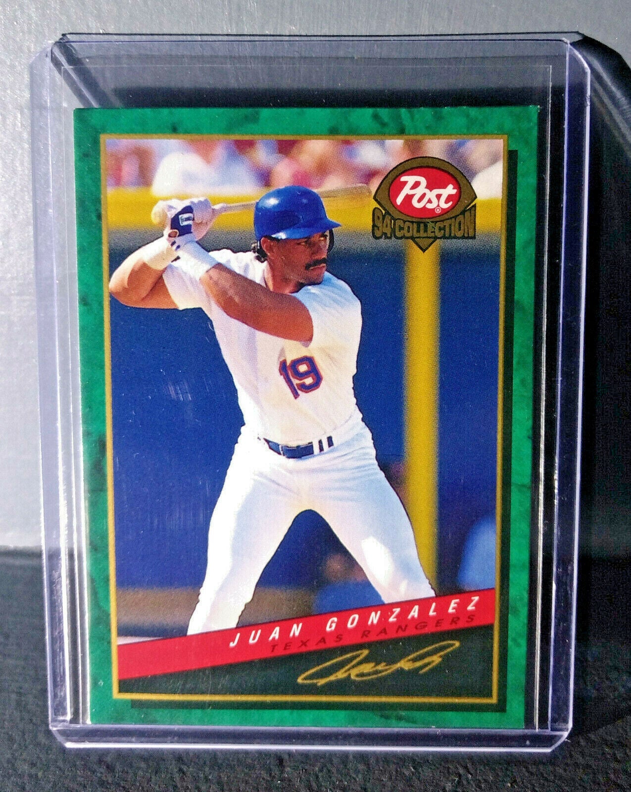1994 Juan Gonzalez Post Collection #3 Baseball Card Texas Rangers