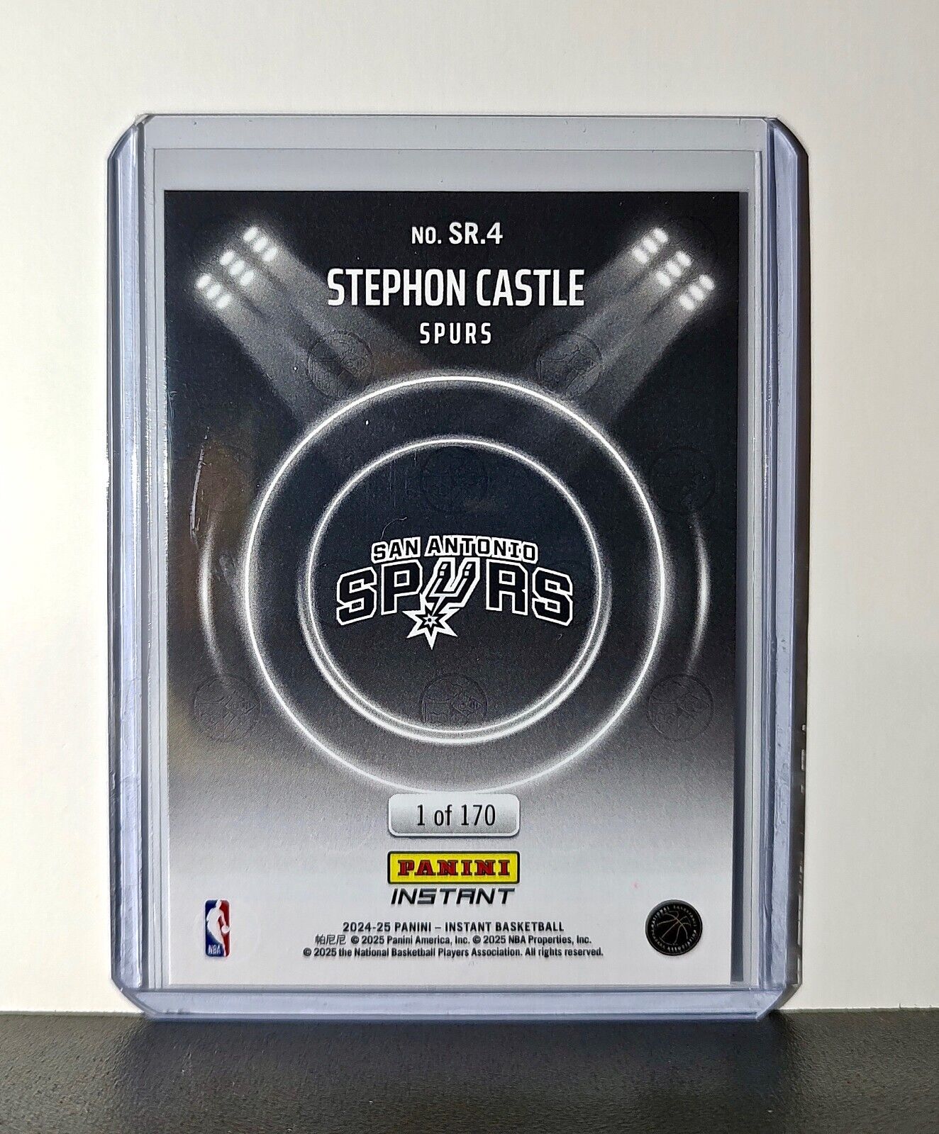 Stephon Castle Rookie 2024-25 Panini Spotlight Rookies NBA #4 Spurs 1 of 170