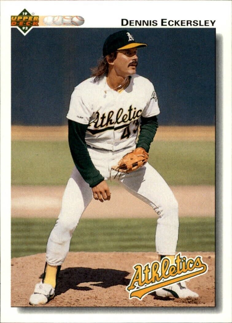 Dennis Eckersley 1992 Upper Deck MLB #331 Baseball Card Oakland Athletics