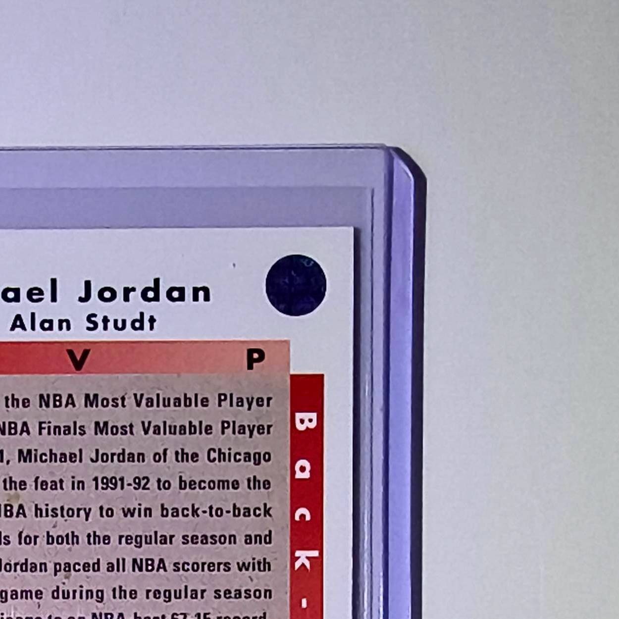 Michael Jordan 1992-93 Upper Deck Back to Back MVP Basketball Card Chicago Bulls