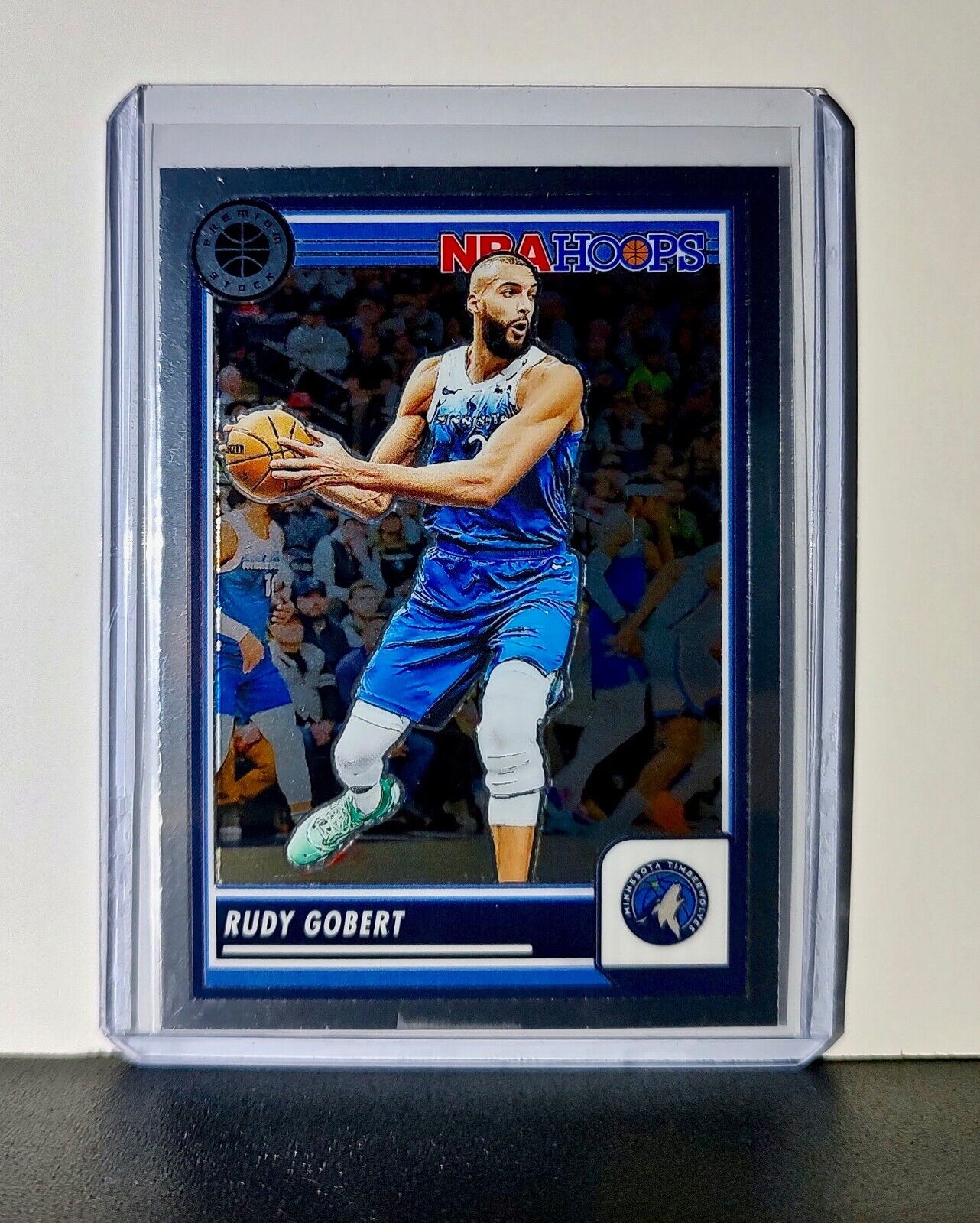 Rudy Gobert 2023-24 Panini Premium Stock NBA Hoops #52 Card Timberwolves