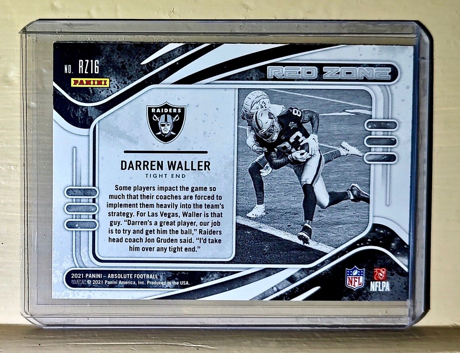 Darren Waller 2021 Panini NFL Absolute Red Zone #RZ16 Card Raiders