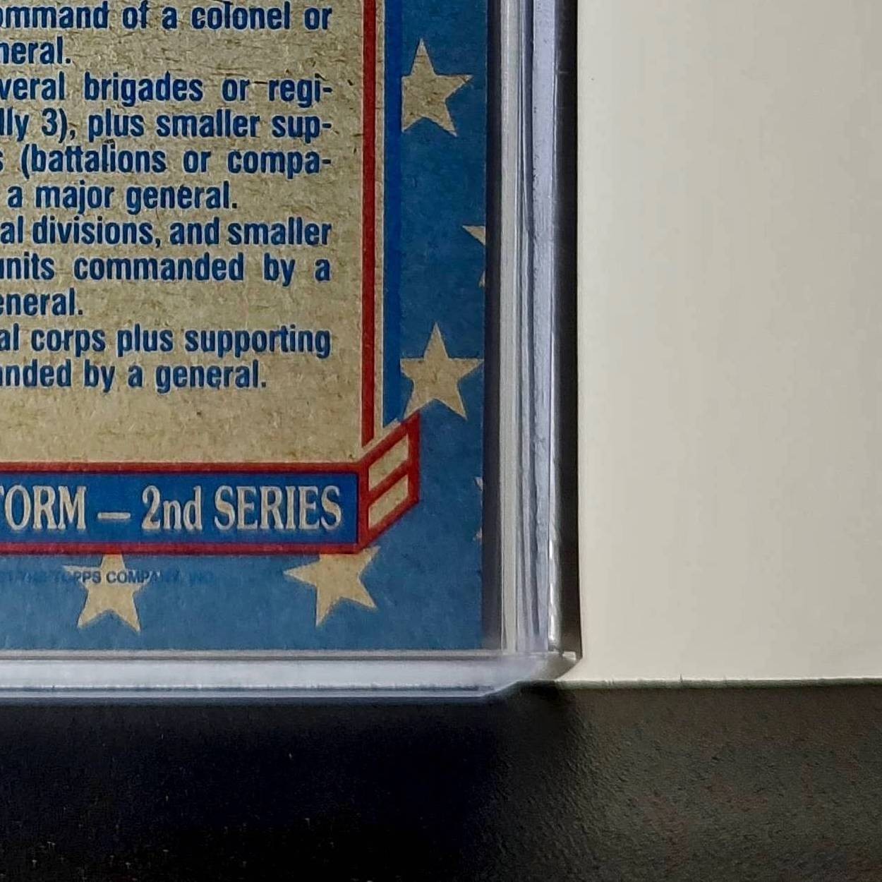 Unit Sizes – B 1991 Topps Desert Storm #142 Card