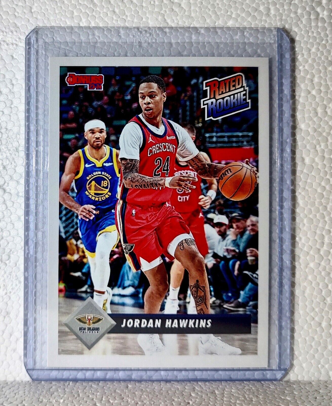 Jordan Hawkins 2023-24 Panini NBA #5 Rated Rookie Retro Card Pelicans 1/715