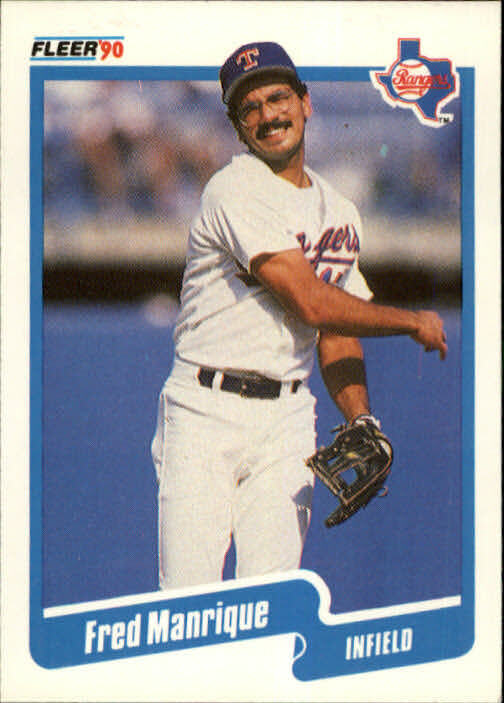 1990 Fred Manrique Fleer Baseball Card #306