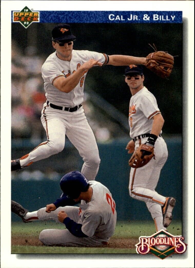 Ripken Brothers 1992 Upper Deck MLB #82 Baseball Card Baltimore Orioles