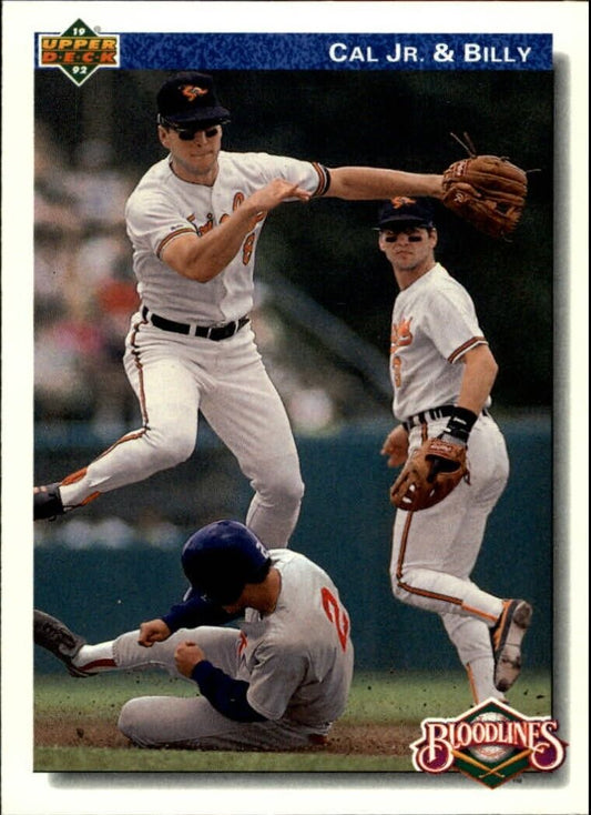 Ripken Brothers 1992 Upper Deck MLB #82 Baseball Card Baltimore Orioles