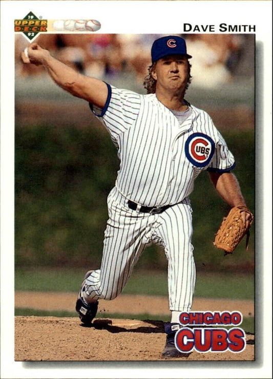 Dave Smith 1992 Upper Deck MLB #549 Baseball Card Chicago Cubs