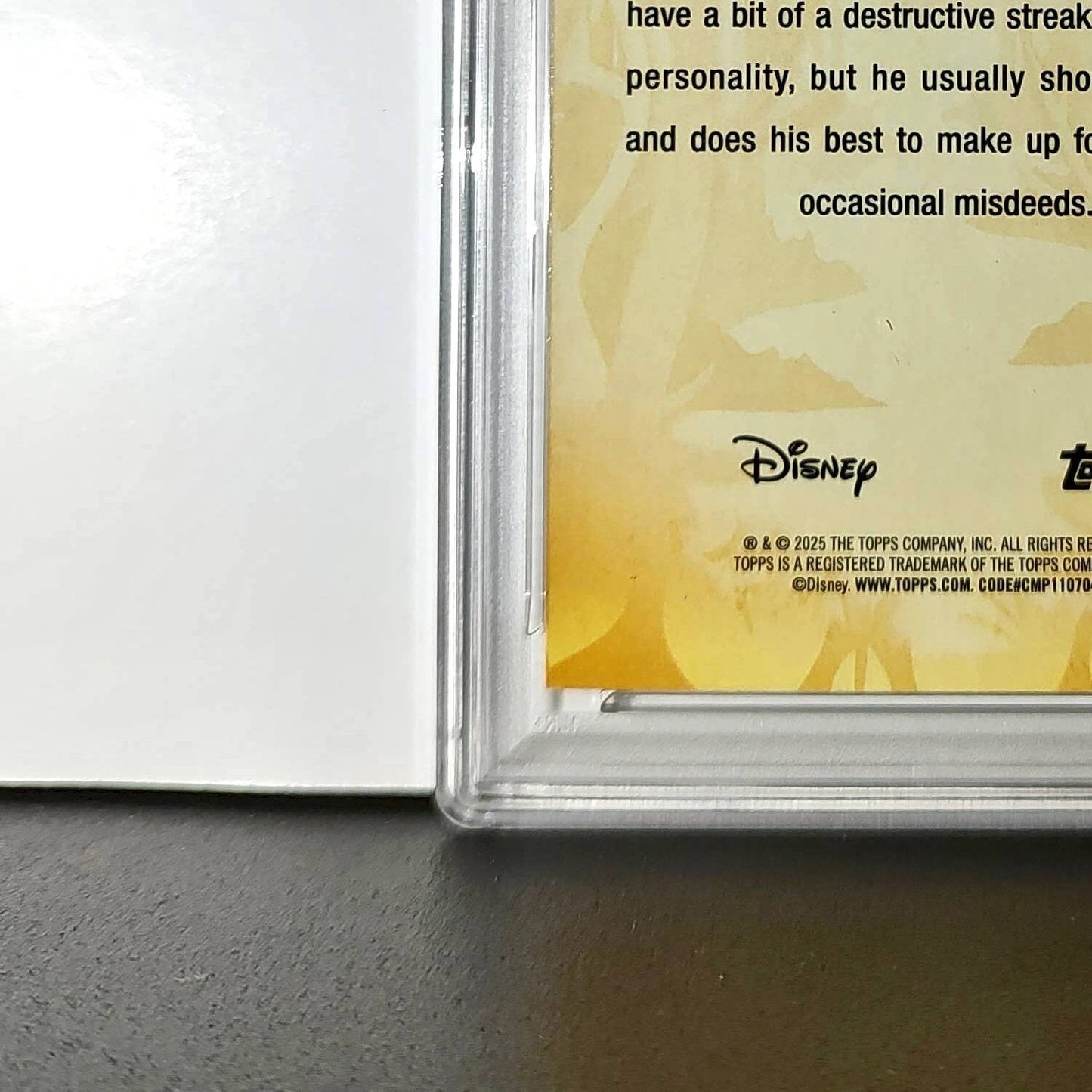 Figaro 2025 Topps Disney #FF-3 Furry Friends Card Pinocchio PSA 9