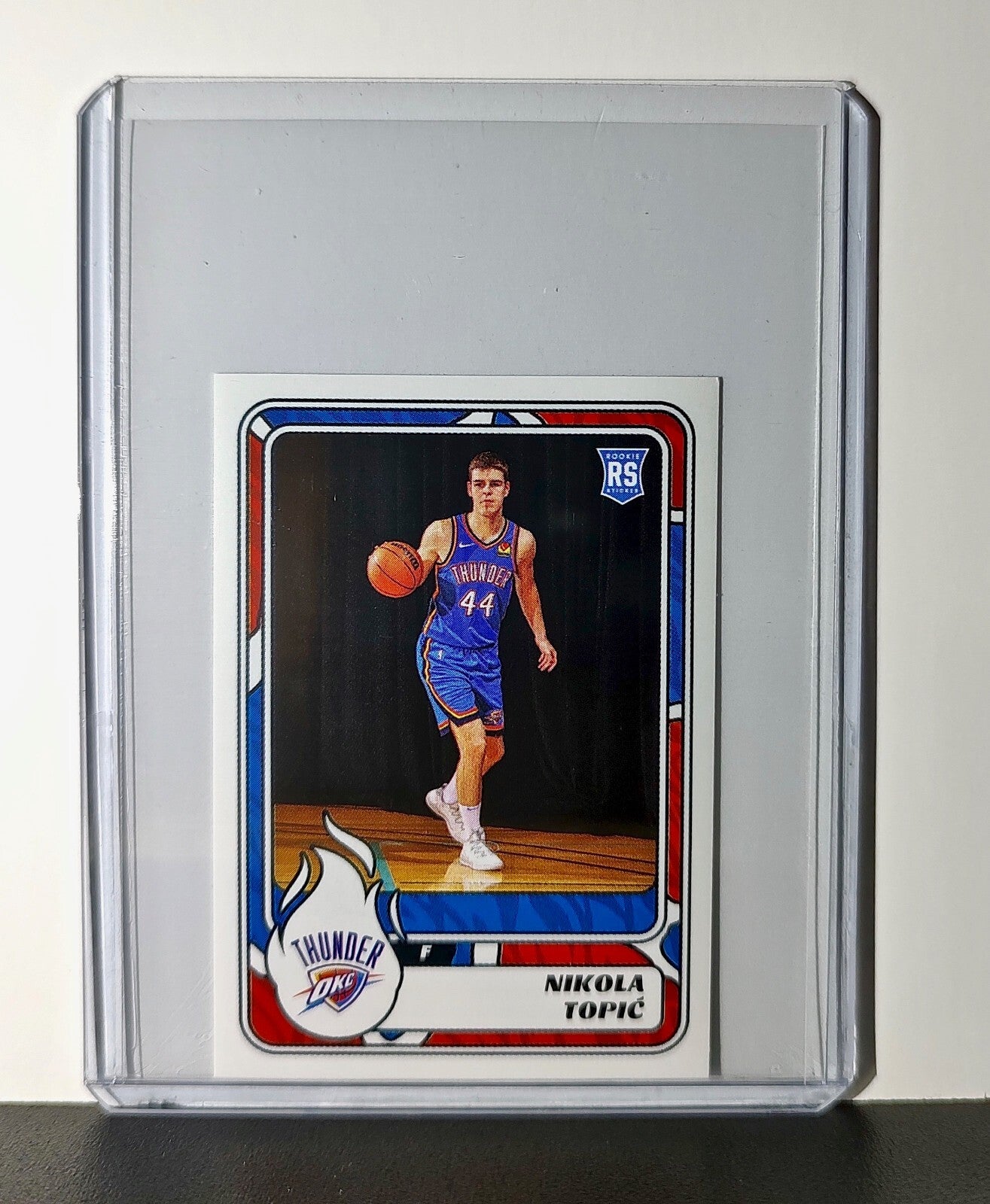 Nikola Topić Rookie 2024-25 Panini NBA #419 Sticker Card Oklahoma City Thunder