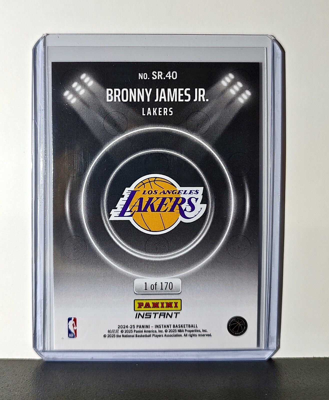 Bronny James Jr. Rookie 2024-25 Panini Spotlight Rookies NBA #40 Lakers 1 of 170